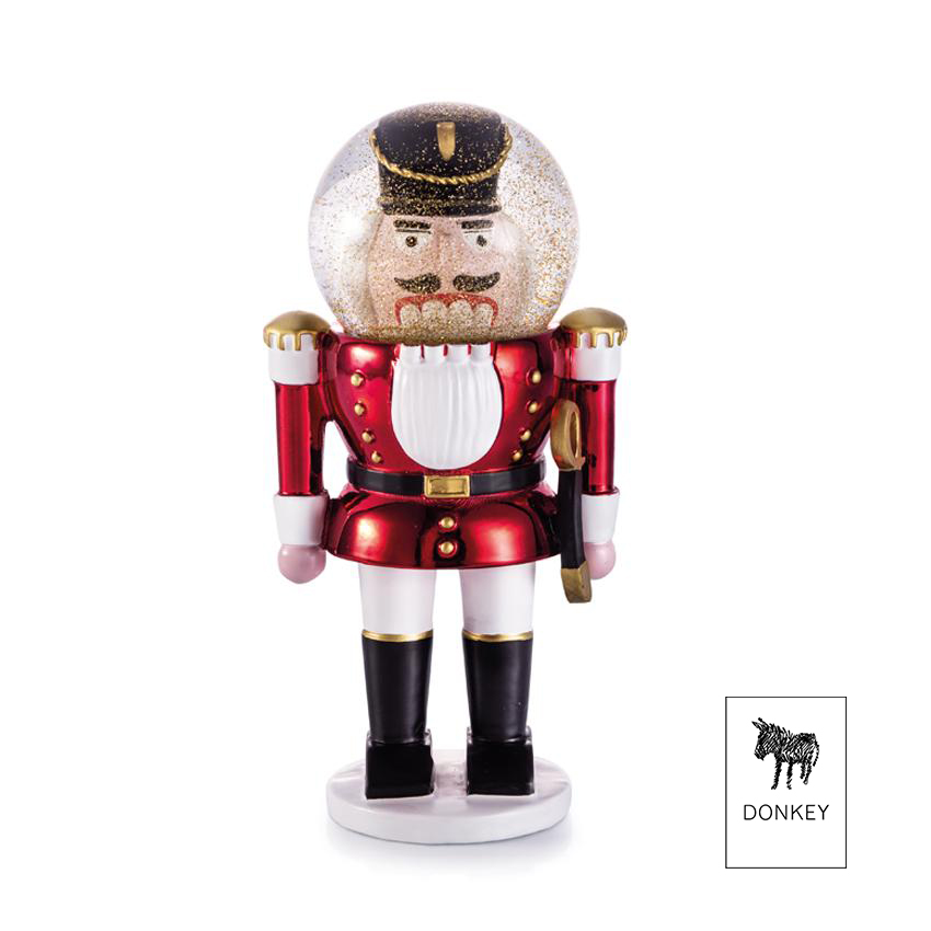 DONKEY Snowglobe Καρυοθραύστης DONKEY, 17 cm - Κόκκινο