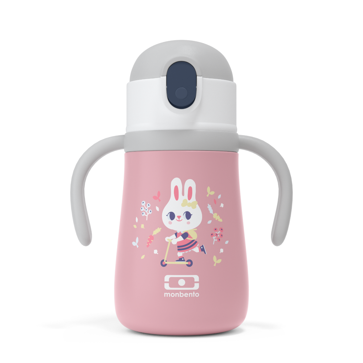 monbento 360ml Ισοθερμικό Μπουκάλι Monbento MB Stram - Pink Bunny