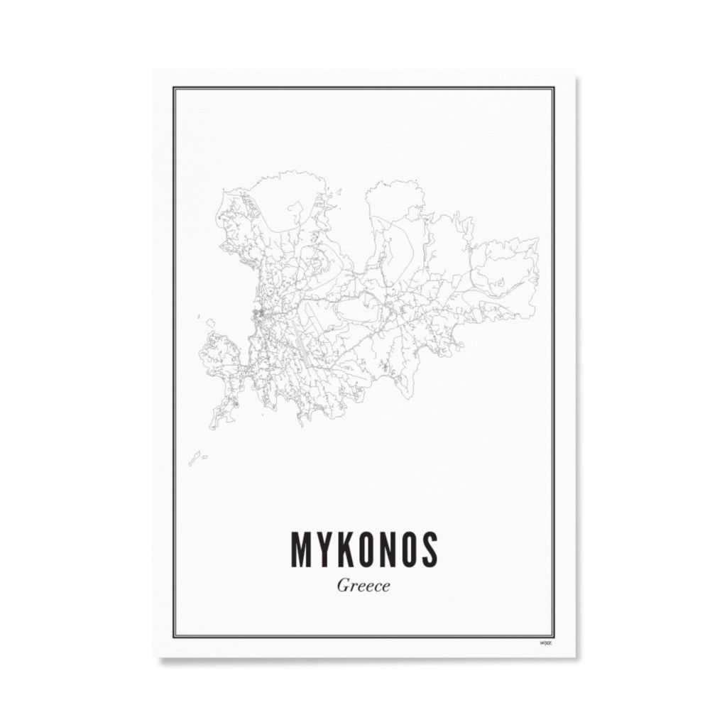 WIJCK. Τύπωμα Μύκονος - Καρτ Ποστάλ (10 x 15cm)