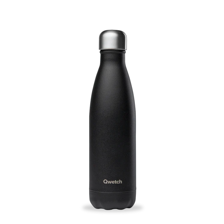 QWETCH Insulated stainless steel bottle - Matt - Black - 0,5L Qwetch