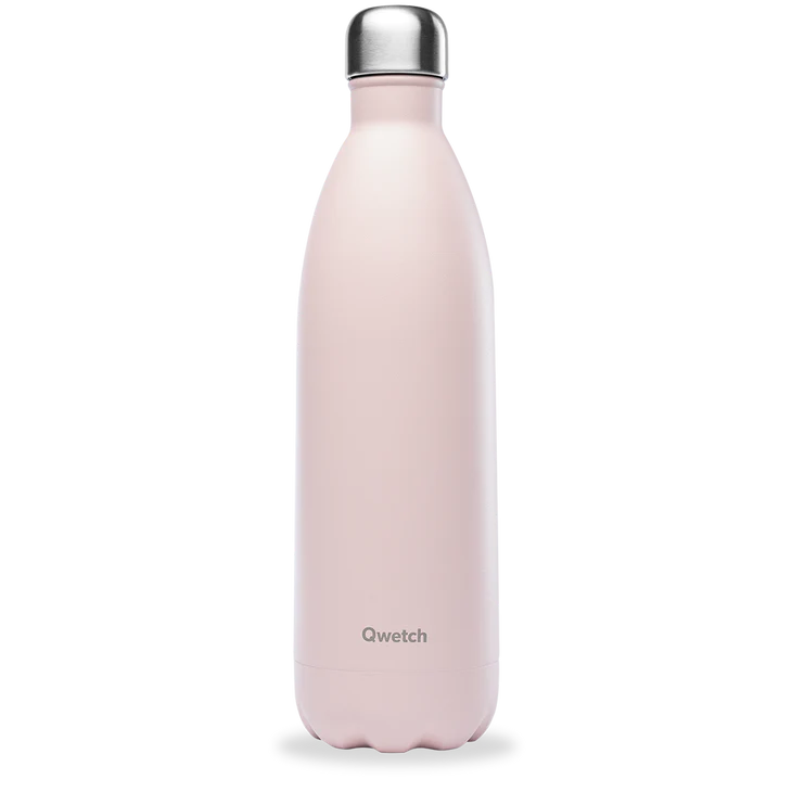 QWETCH Insulated stainless steel bottle - Pastel - Pink - 1L Qwetch