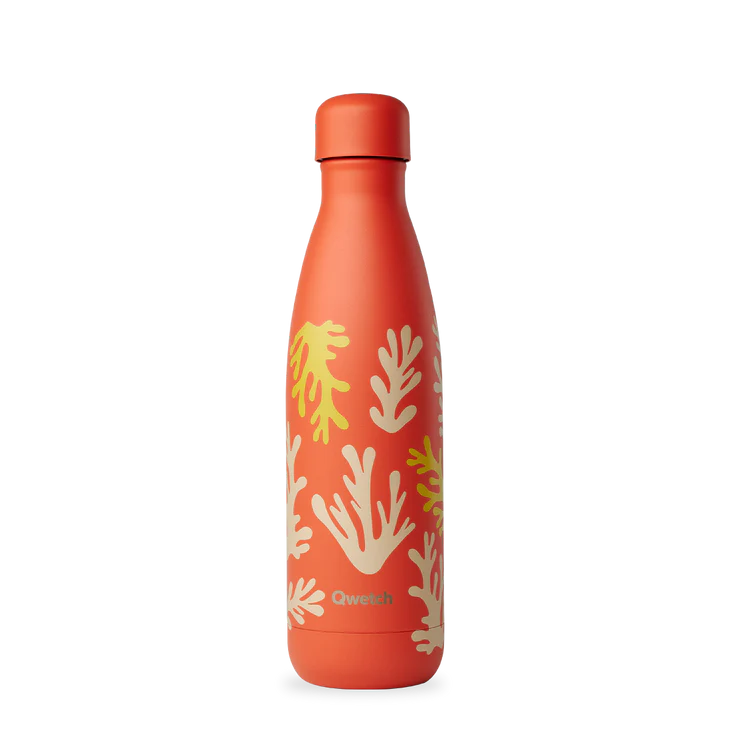 QWETCH Insulated stainless steel bottle - Summer Pop - Coral - 500ml