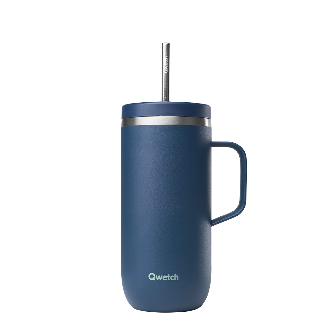 QWETCH Ποτήρι Θερμός Matt Navy Mε Xερούλι - 600ml