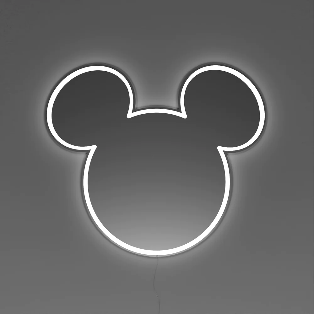 YELLOWPOP Επιτοίχιος Καθρέφτης Neon LED 50 x 44 cm - Disney Mickey