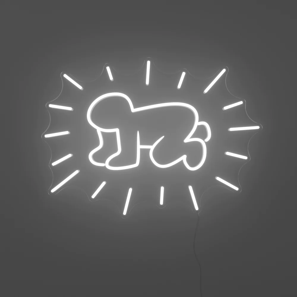 YELLOWPOP Επιτοίχιο Φωτιστικό Neon LED 50 x 36 cm - Radiant Baby Από Τον Keith Haring