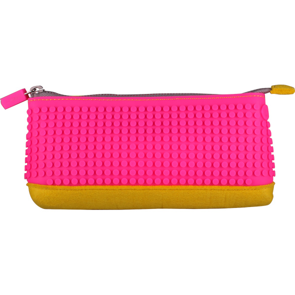 Pencil Case Fuchsia - Yellow